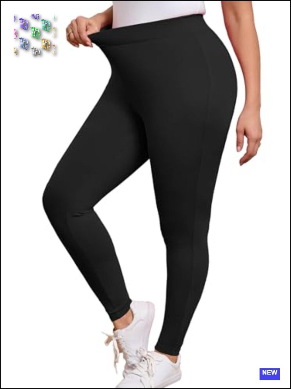 Plus Size High Waisted Tummy Control Leggings 26" Inseam Yoga Pants